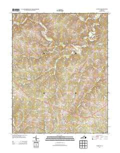 Pamplin Virginia Historical topographic map, 1:24000 scale, 7.5 X 7.5 Minute, Year 2013