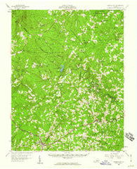 Pamplin City Virginia Historical topographic map, 1:62500 scale, 15 X 15 Minute, Year 1958