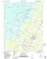 Parksley Virginia Historical topographic map, 1:24000 scale, 7.5 X 7.5 Minute, Year 1968