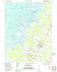 Parksley Virginia Historical topographic map, 1:24000 scale, 7.5 X 7.5 Minute, Year 1968
