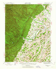 Parnassus Virginia Historical topographic map, 1:62500 scale, 15 X 15 Minute, Year 1944