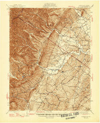 Parnassus Virginia Historical topographic map, 1:62500 scale, 15 X 15 Minute, Year 1947