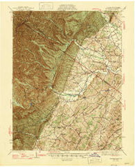 Parnassus Virginia Historical topographic map, 1:62500 scale, 15 X 15 Minute, Year 1947