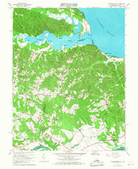 Passapatanzy Virginia Historical topographic map, 1:24000 scale, 7.5 X 7.5 Minute, Year 1966