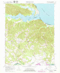 Passapatanzy Virginia Historical topographic map, 1:24000 scale, 7.5 X 7.5 Minute, Year 1966