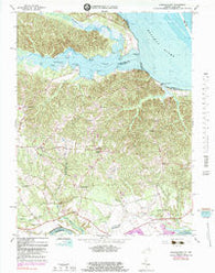 Passapatanzy Virginia Historical topographic map, 1:24000 scale, 7.5 X 7.5 Minute, Year 1966