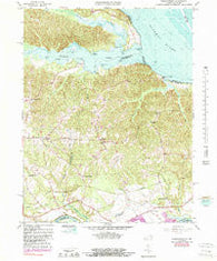 Passapatanzy Virginia Historical topographic map, 1:24000 scale, 7.5 X 7.5 Minute, Year 1966