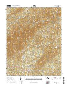 Patrick Springs Virginia Current topographic map, 1:24000 scale, 7.5 X 7.5 Minute, Year 2016