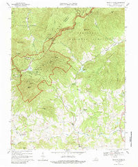 Peaks Of Otter Virginia Historical topographic map, 1:24000 scale, 7.5 X 7.5 Minute, Year 1967