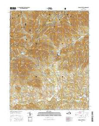 Peaks of Otter Virginia Current topographic map, 1:24000 scale, 7.5 X 7.5 Minute, Year 2016