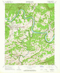 Pearisburg Virginia Historical topographic map, 1:24000 scale, 7.5 X 7.5 Minute, Year 1965