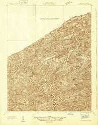 Pearisburg Virginia Historical topographic map, 1:48000 scale, 15 X 15 Minute, Year 1932