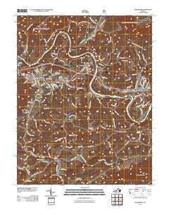 Pearisburg Virginia Historical topographic map, 1:24000 scale, 7.5 X 7.5 Minute, Year 2011