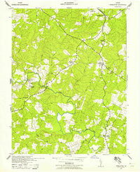 Pendleton Virginia Historical topographic map, 1:24000 scale, 7.5 X 7.5 Minute, Year 1942