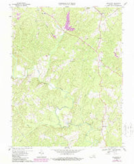 Pendleton Virginia Historical topographic map, 1:24000 scale, 7.5 X 7.5 Minute, Year 1968