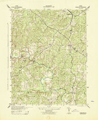 Pendleton Virginia Historical topographic map, 1:31680 scale, 7.5 X 7.5 Minute, Year 1943