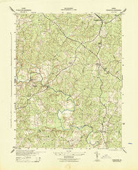 Pendleton Virginia Historical topographic map, 1:31680 scale, 7.5 X 7.5 Minute, Year 1943