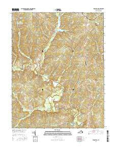Pendleton Virginia Current topographic map, 1:24000 scale, 7.5 X 7.5 Minute, Year 2016