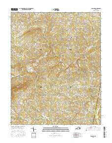 Penhook Virginia Current topographic map, 1:24000 scale, 7.5 X 7.5 Minute, Year 2016
