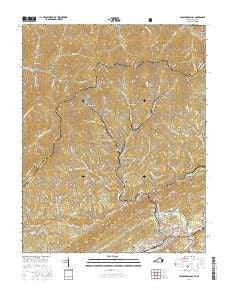 Pennington Gap Virginia Current topographic map, 1:24000 scale, 7.5 X 7.5 Minute, Year 2016