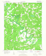 Penola Virginia Historical topographic map, 1:24000 scale, 7.5 X 7.5 Minute, Year 1951