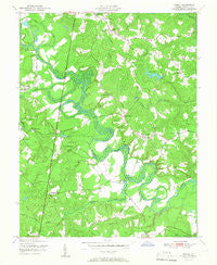 Penola Virginia Historical topographic map, 1:24000 scale, 7.5 X 7.5 Minute, Year 1951