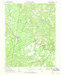 Penola Virginia Historical topographic map, 1:24000 scale, 7.5 X 7.5 Minute, Year 1969