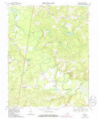 Penola Virginia Historical topographic map, 1:24000 scale, 7.5 X 7.5 Minute, Year 1969