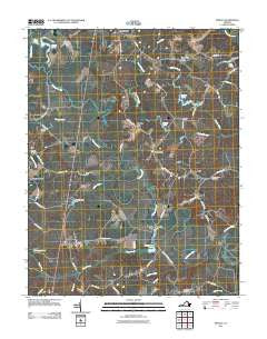 Penola Virginia Historical topographic map, 1:24000 scale, 7.5 X 7.5 Minute, Year 2011