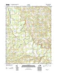 Penola Virginia Historical topographic map, 1:24000 scale, 7.5 X 7.5 Minute, Year 2013