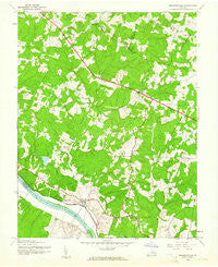 Perkinsville Virginia Historical topographic map, 1:24000 scale, 7.5 X 7.5 Minute, Year 1943