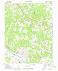 Perkinsville Virginia Historical topographic map, 1:24000 scale, 7.5 X 7.5 Minute, Year 1968