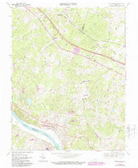 Perkinsville Virginia Historical topographic map, 1:24000 scale, 7.5 X 7.5 Minute, Year 1968