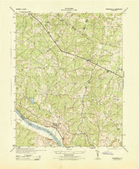 Perkinsville Virginia Historical topographic map, 1:31680 scale, 7.5 X 7.5 Minute, Year 1943