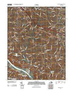 Perkinsville Virginia Historical topographic map, 1:24000 scale, 7.5 X 7.5 Minute, Year 2010