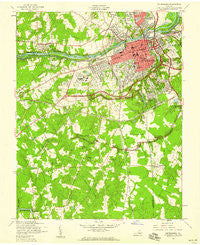 Petersburg Virginia Historical topographic map, 1:24000 scale, 7.5 X 7.5 Minute, Year 1952