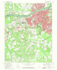 Petersburg Virginia Historical topographic map, 1:24000 scale, 7.5 X 7.5 Minute, Year 1969
