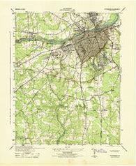 Petersburg Virginia Historical topographic map, 1:31680 scale, 7.5 X 7.5 Minute, Year 1944