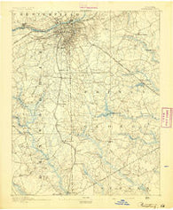 Petersburg Virginia Historical topographic map, 1:62500 scale, 15 X 15 Minute, Year 1894