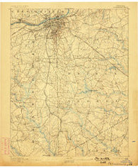 Petersburg Virginia Historical topographic map, 1:62500 scale, 15 X 15 Minute, Year 1894