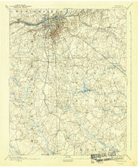 Petersburg Virginia Historical topographic map, 1:62500 scale, 15 X 15 Minute, Year 1894