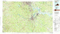 Petersburg Virginia Historical topographic map, 1:100000 scale, 30 X 60 Minute, Year 1984