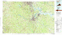 Petersburg Virginia Historical topographic map, 1:100000 scale, 30 X 60 Minute, Year 1984