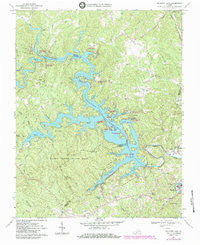 Philpott Lake Virginia Historical topographic map, 1:24000 scale, 7.5 X 7.5 Minute, Year 1967