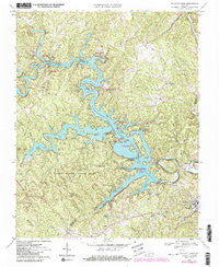 Philpott Lake Virginia Historical topographic map, 1:24000 scale, 7.5 X 7.5 Minute, Year 1967