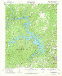 Philpott Reservoir Virginia Historical topographic map, 1:24000 scale, 7.5 X 7.5 Minute, Year 1967