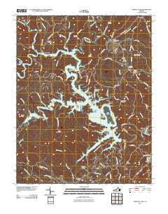 Philpott Lake Virginia Historical topographic map, 1:24000 scale, 7.5 X 7.5 Minute, Year 2011