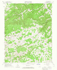 Pilot Virginia Historical topographic map, 1:24000 scale, 7.5 X 7.5 Minute, Year 1965
