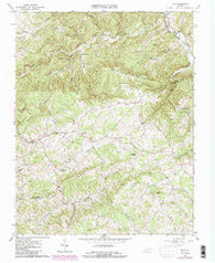 Pilot Virginia Historical topographic map, 1:24000 scale, 7.5 X 7.5 Minute, Year 1965
