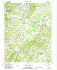 Piney River Virginia Historical topographic map, 1:24000 scale, 7.5 X 7.5 Minute, Year 1963